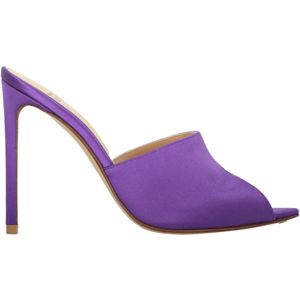 Francesco Russo, Dames, Schoenen, Paars, Maat: 37 1/2 EU Leer,