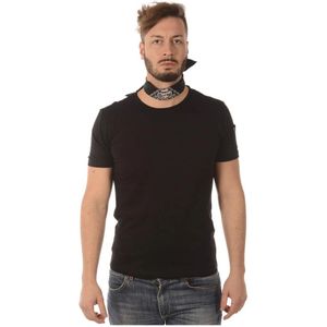 Daniele Alessandrini, Heren, Tops, Zwart, Maat: 2XL Katoen,