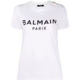 Balmain T-Hemden , White , Dames , Maat: S