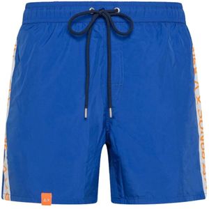 Sun68, Heren, Badkleding, Blauw, Maat: S Nylon,