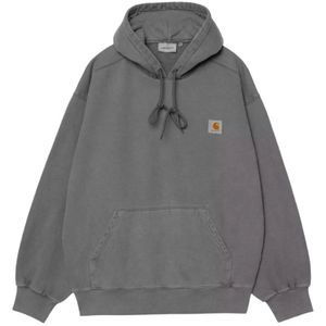 Carhartt Wip, Heren, Sweatshirts & Hoodies, Grijs, Maat: S Katoen,