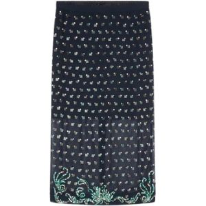 Dries Van Noten, Dames, Rokken, Blauw, Maat: M