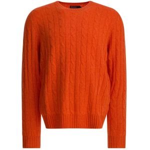 Polo Ralph Lauren, Heren, Truien, Oranje, Maat: S Kasjmier,