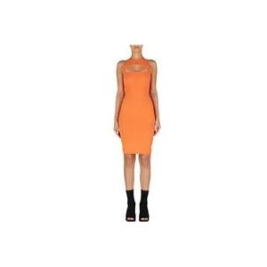 Dsquared2 Stijlvolle Jurken voor Vrouwen , Orange , Dames , Maat: M