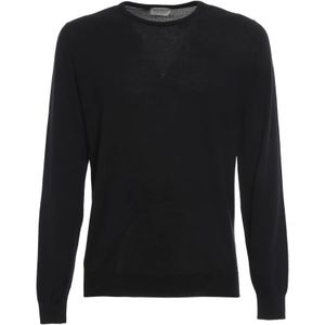 John Smedley, Heren, Truien, Blauw, Maat: XL Katoen,