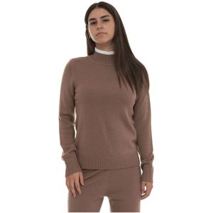 Emporio Armani Ea7, Dames, Truien, Bruin, Maat: S