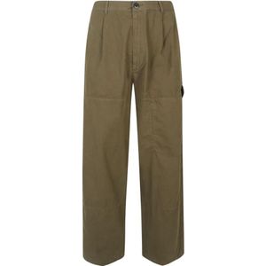 C.p. Company, Heren, Broeken, Groen, Maat: M Katoen,