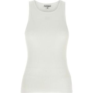 Ganni, Dames, Tops, Wit, Maat: XS Katoen,