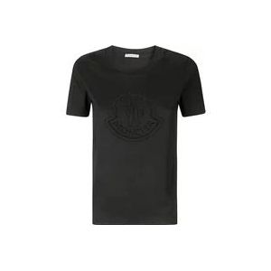 Moncler Casual Ss T-Shirt , Black , Dames , Maat: L