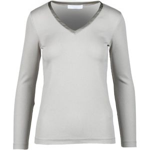 Fabiana Filippi, Dames, Tops, Grijs, Maat: XL Katoen,