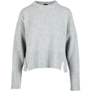 Pinko, Dames, Truien, Grijs, Maat: XL Wol,