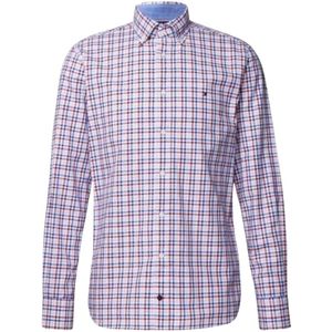 Tommy Hilfiger, Heren, Overhemden, Paars, Maat: 3XL Katoen,