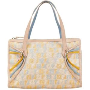 Fendi Vintage, Dames, Pre-owned, Veelkleurig, Maat: ONE Size Leer,