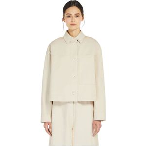 Weekend Max Mara, Dames, Jassen, Beige, Maat: XS