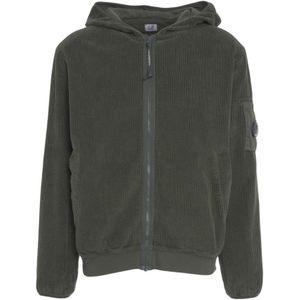 C.p. Company, Heren, Sweatshirts & Hoodies, Groen, Maat: XL Katoen,