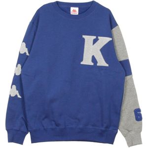 Kappa, Heren, Sweatshirts & Hoodies, Blauw, Maat: L