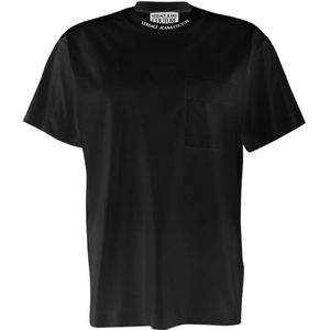 Versace Jeans Couture, Heren, Tops, Zwart, Maat: 2XL Katoen,