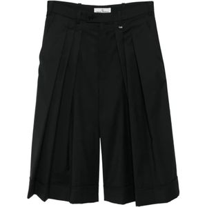 Vivienne Westwood, Dames, Korte broeken, Zwart, Maat: S Leer,