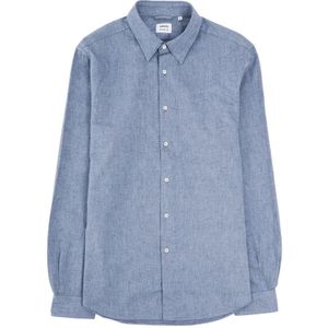 Aspesi, Heren, Overhemden, Blauw, Maat: 2XL Flanel,