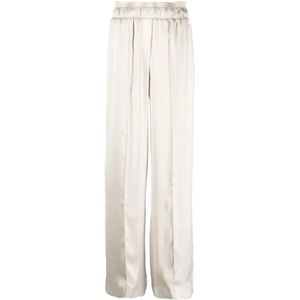 Brunello Cucinelli, Dames, Broeken, Wit, Maat: S