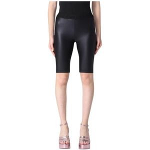 Versace Jeans Couture - Korte Broeken - Zwart - Imitatieleer