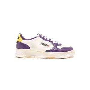 Autry Vintage Bc01 Stijlvolle Sneakers , Purple , Heren , Maat: 41 EU