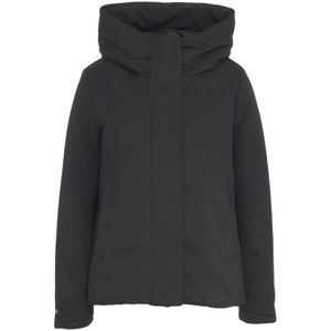 Save The Duck, Dames, Jassen, Zwart, Maat: XL Leer,