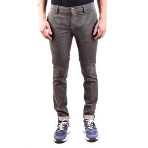 Mason's, Heren, Broeken, Grijs, Maat: S Katoen,