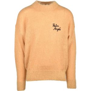 Palm Angels, Heren, Truien, Bruin, Maat: S Wol,