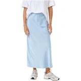 Kaffe - Kahill Rok - Blauw - Midi - Hoge Taille