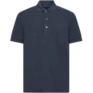 Tom Ford, Heren, Tops, Blauw, Maat: L Katoen,