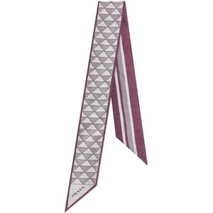Prada, Dames, Accessoires, Paars, Maat: ONE Size Zijde,