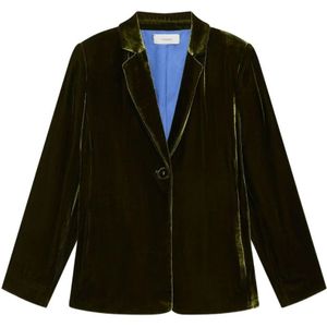Maliparmi, Dames, Jassen, Groen, Maat: S Velours,