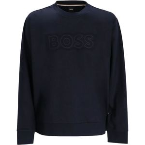Hugo, Heren, Sweatshirts & Hoodies, Blauw, Maat: S