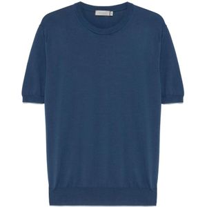 Canali, Heren, Tops, Blauw, Maat: 3XL Katoen,