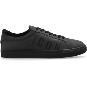 Dsquared2 Sneakers Cassetta , Black , Heren , Maat: 40 EU