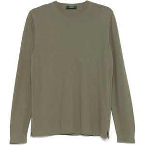 Zanone, Heren, Tops, Groen, Maat: L