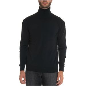 Kiton, Heren, Truien, Zwart, Maat: XL Wol,
