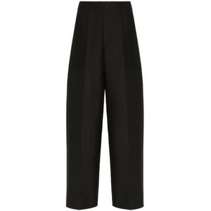 Valentino, Heren, Broeken, Zwart, Maat: S Zijde,