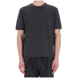 Herno, Heren, Tops, Grijs, Maat: S Katoen,