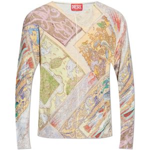 Diesel, Heren, Tops, Veelkleurig, Maat: L Linnen,