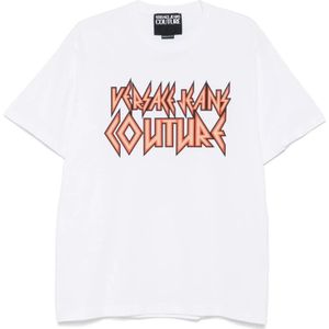 Versace Jeans Couture, Heren, Tops, Wit, Maat: XL