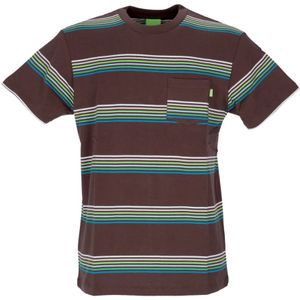 Huf, Heren, Tops, Bruin, Maat: S Katoen,