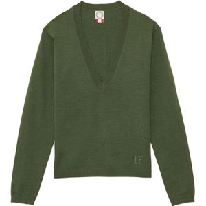 Ines de la Fressange Paris, Dames, Truien, Groen, Maat: XS Zijde,