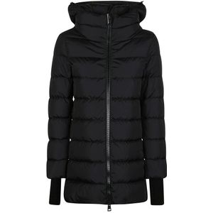 Herno, Dames, Jassen, Zwart, Maat: 2XL Polyamide,