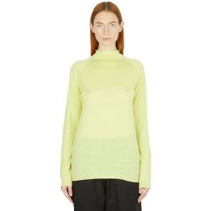 Studio Nicholson, Dames, Truien, Geel, Maat: S Wol,