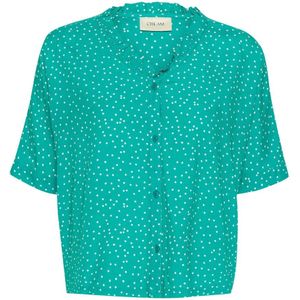 Cream, Dames, Blouses & Shirts, Groen, Maat: 2XL Viscose,