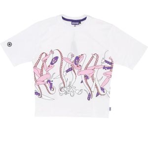 Octopus, Heren, Tops, Wit, Maat: XS Katoen,