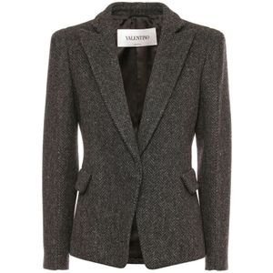 Valentino Garavani, Dames, Jassen, Grijs, Maat: 2XS