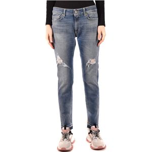 Dondup, Dames, Jeans, Blauw, Maat: W30 Denim,